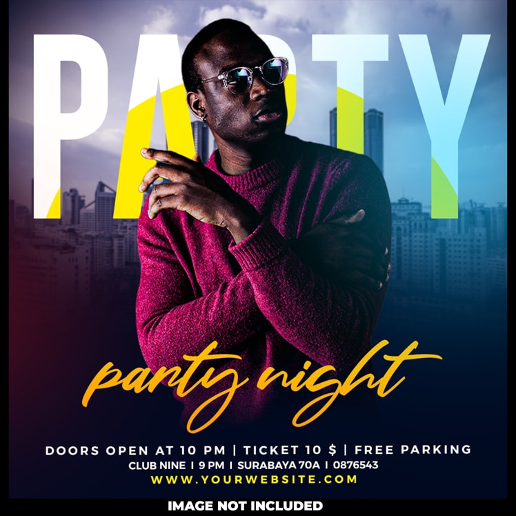 Party Poster - graphic design services Kenya - Chochabyte